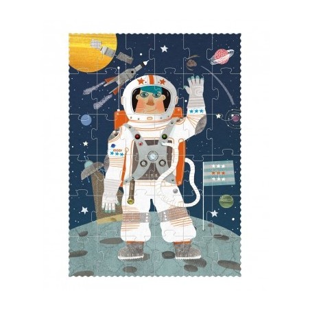 Puzzle tube astronaute