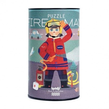 Puzzle tube Fireman
