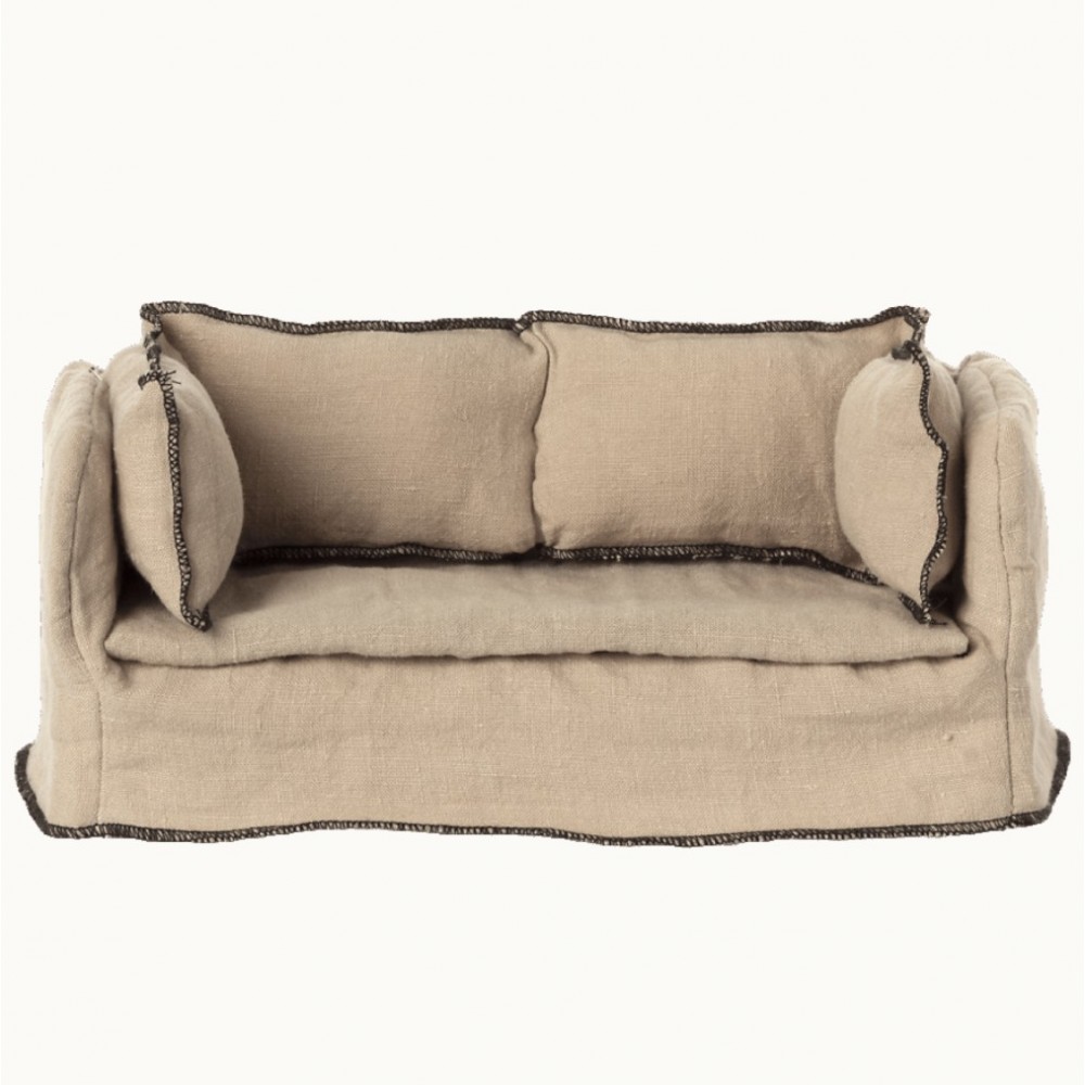 Canapé en lin structure bois - Maileg