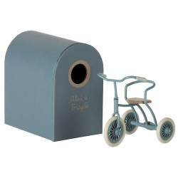Abri + tricycle - bleu pétrole - Maileg