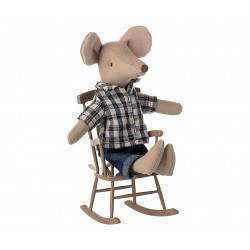Rocking chair pour souris - Light brown - Maileg