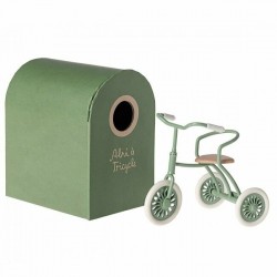 Abri + tricycle - Vert - Maileg